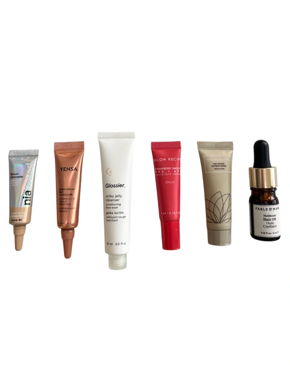 Luxury Beauty Bundle Glossier Glow Recipe Fable & Mane New Sephora Travel Set